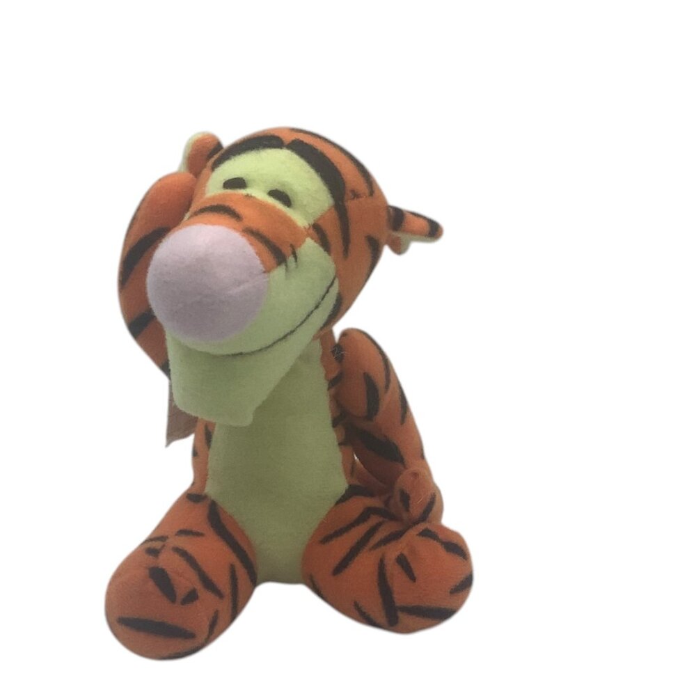 Vtg 2001 Disney Tigger Plush Stuffed Animal 5.5" Winnie the Pooh Hand Held
